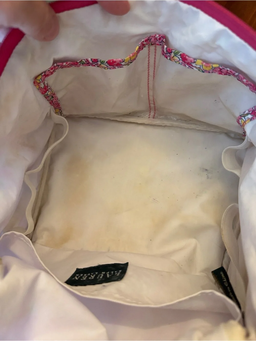 Lauren Ralph Lauren Floral Cosmetic Train Case Makeup Travel Bag